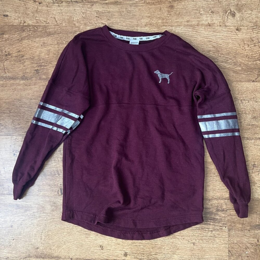 Victoria’s Secret PINK Las Vegas Bling Varsity Crew